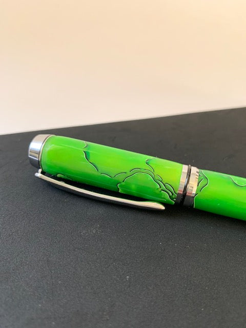 Dragon Scales Navigator Rollerball in Chrome